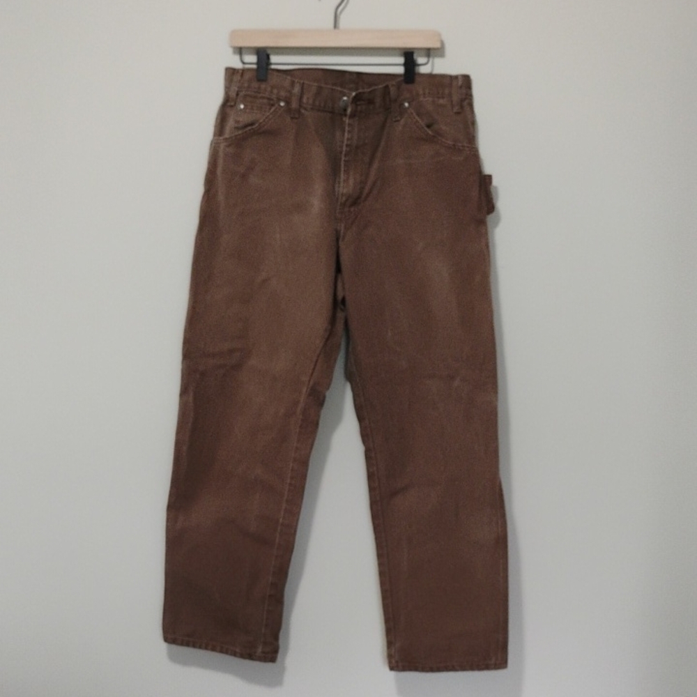 Dickies Chocolate Brown Carpenter Pants. 34x30